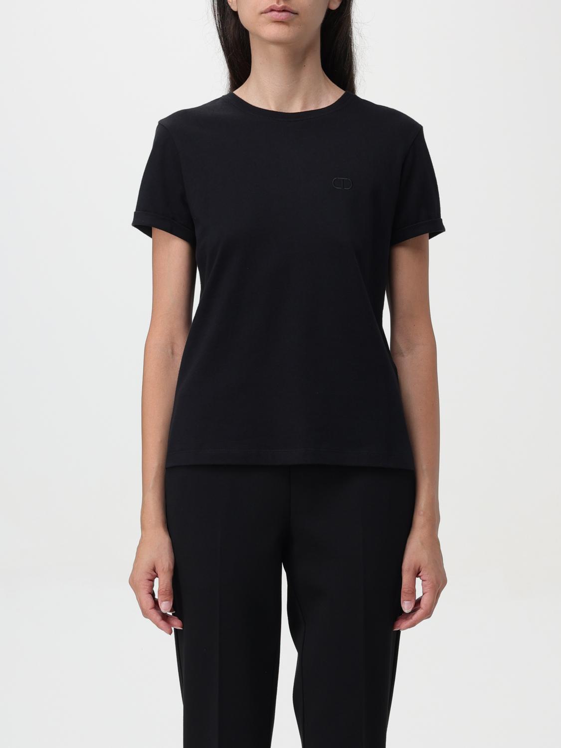 Shop Twinset T-shirt  Woman Color Black In Schwarz