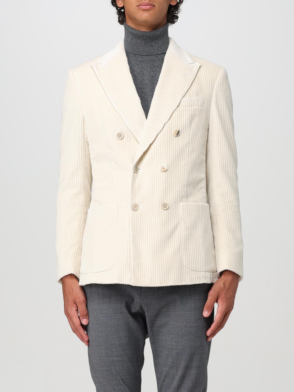 Shop Eleventy Blazer  Men Color White In Weiss