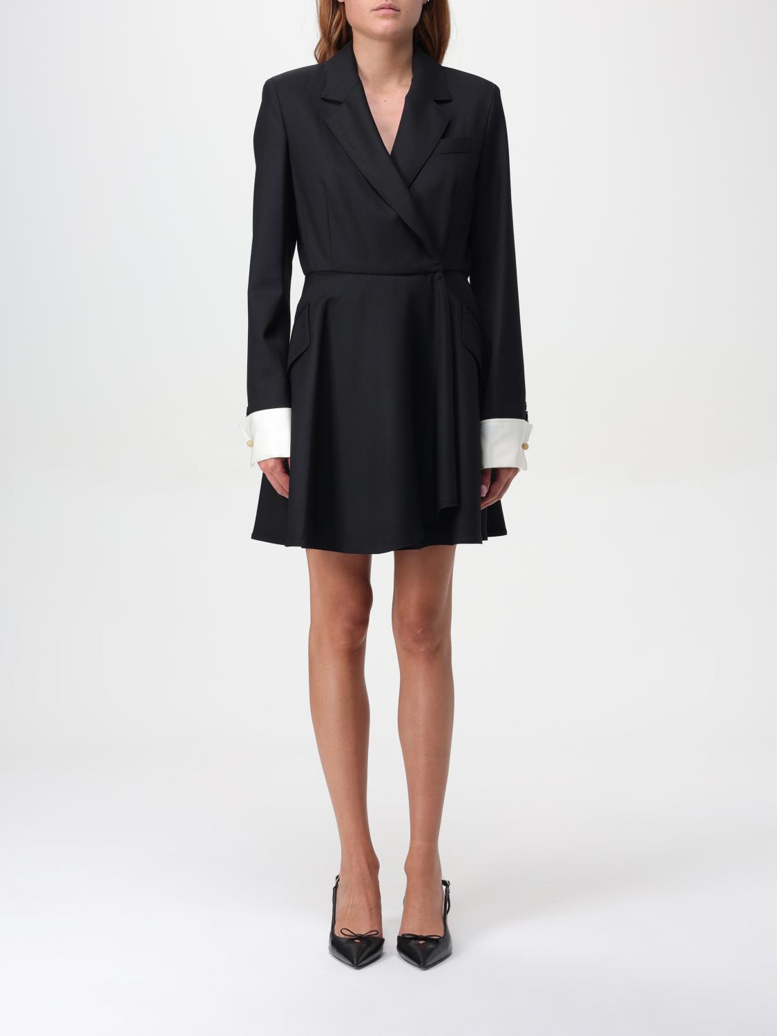 Shop Max Mara Dress  Woman Color Black In Schwarz