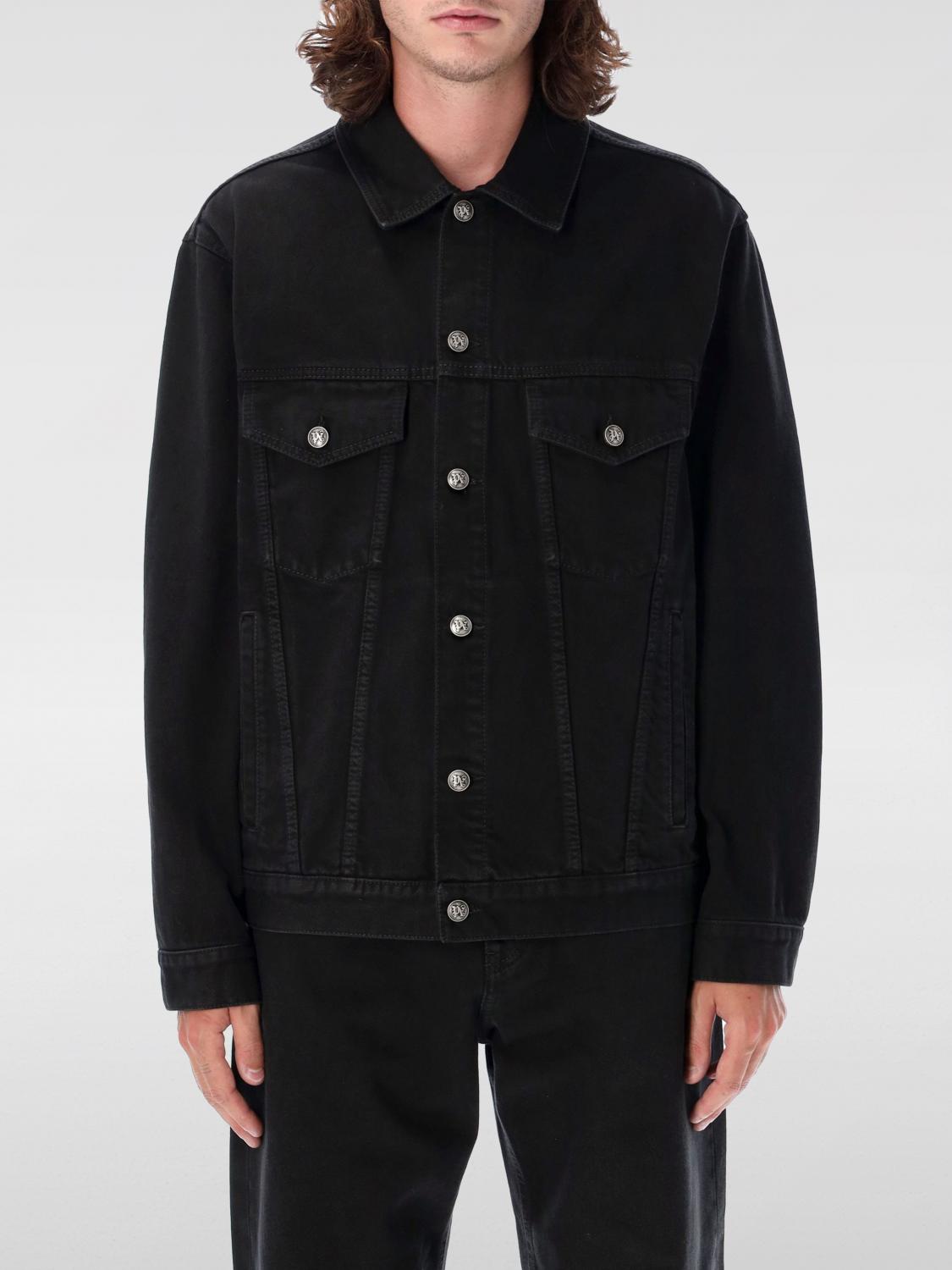 Shop Palm Angels Jacket  Men Color Black