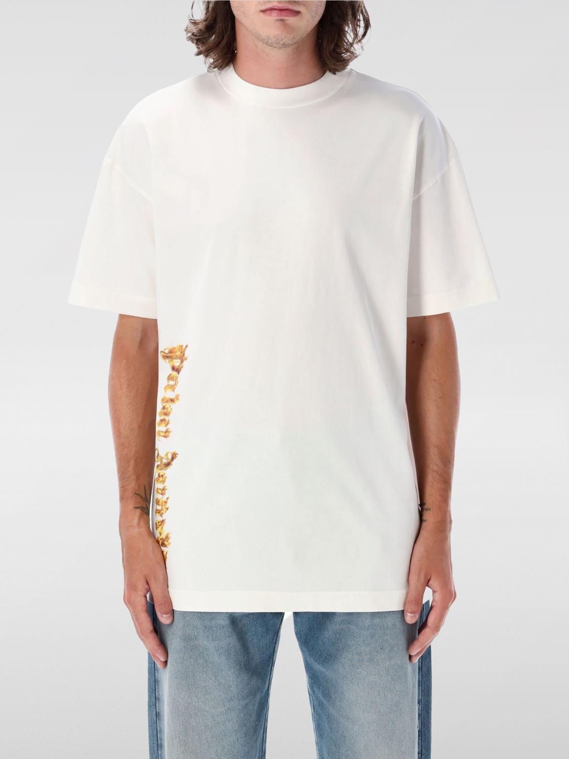 Shop Palm Angels T-shirt  Men Color White In Weiss