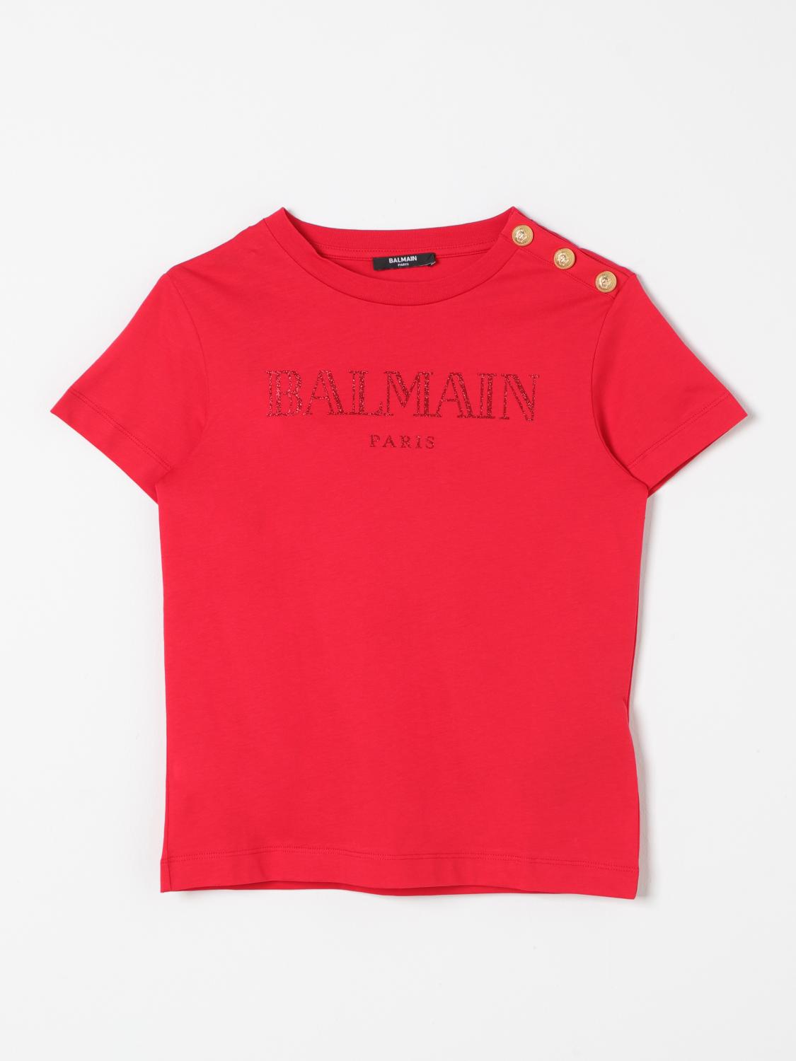 Balmain Top Kids Color Red In Rot