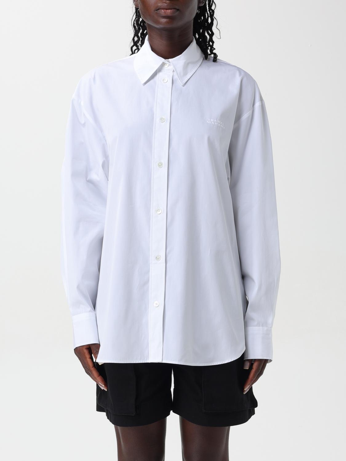 Isabel Marant Ladies White Fabriza Buttoned Down Shirt In Weiss
