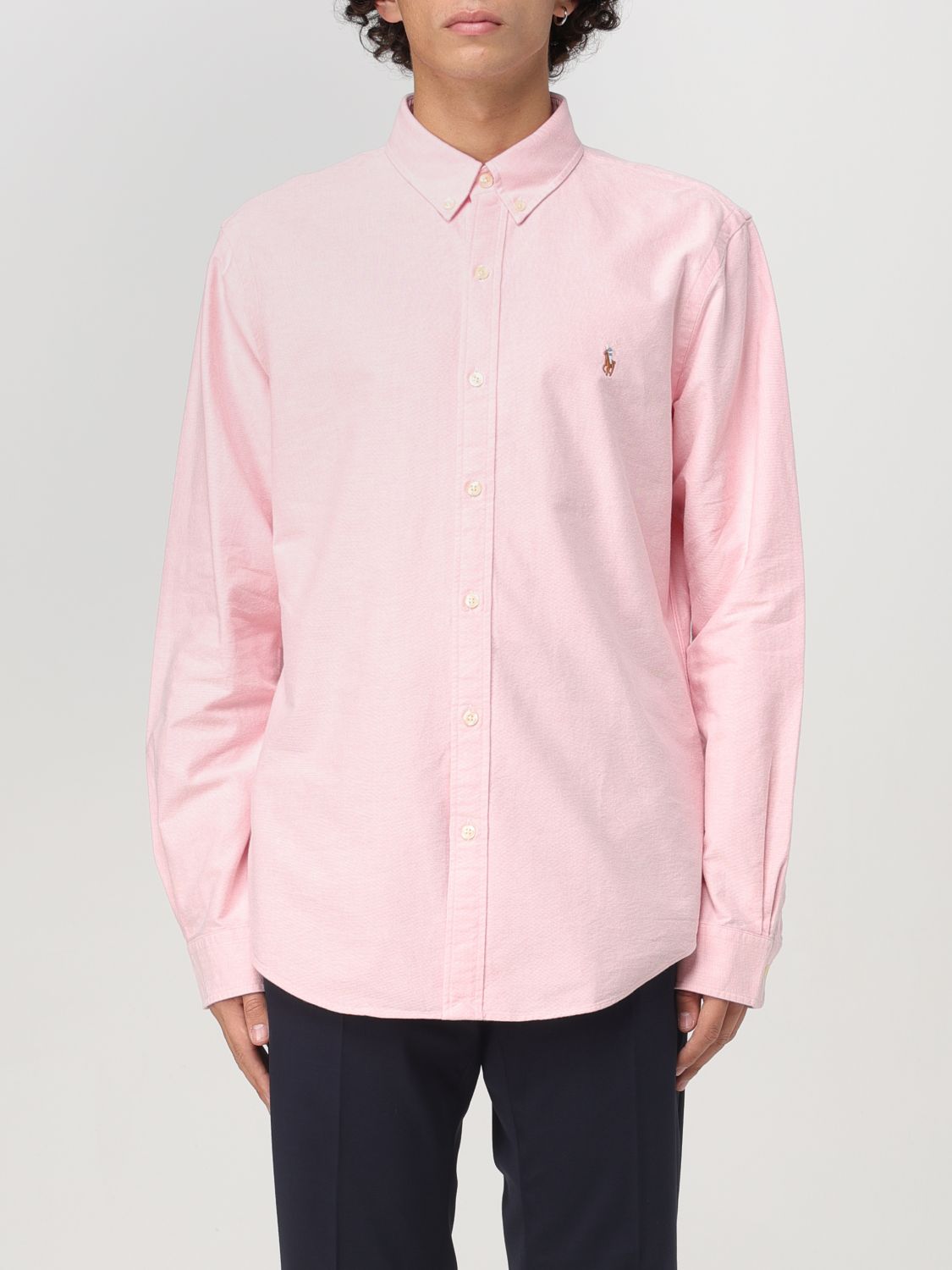 Shop Polo Ralph Lauren Shirt  Men Color Pink