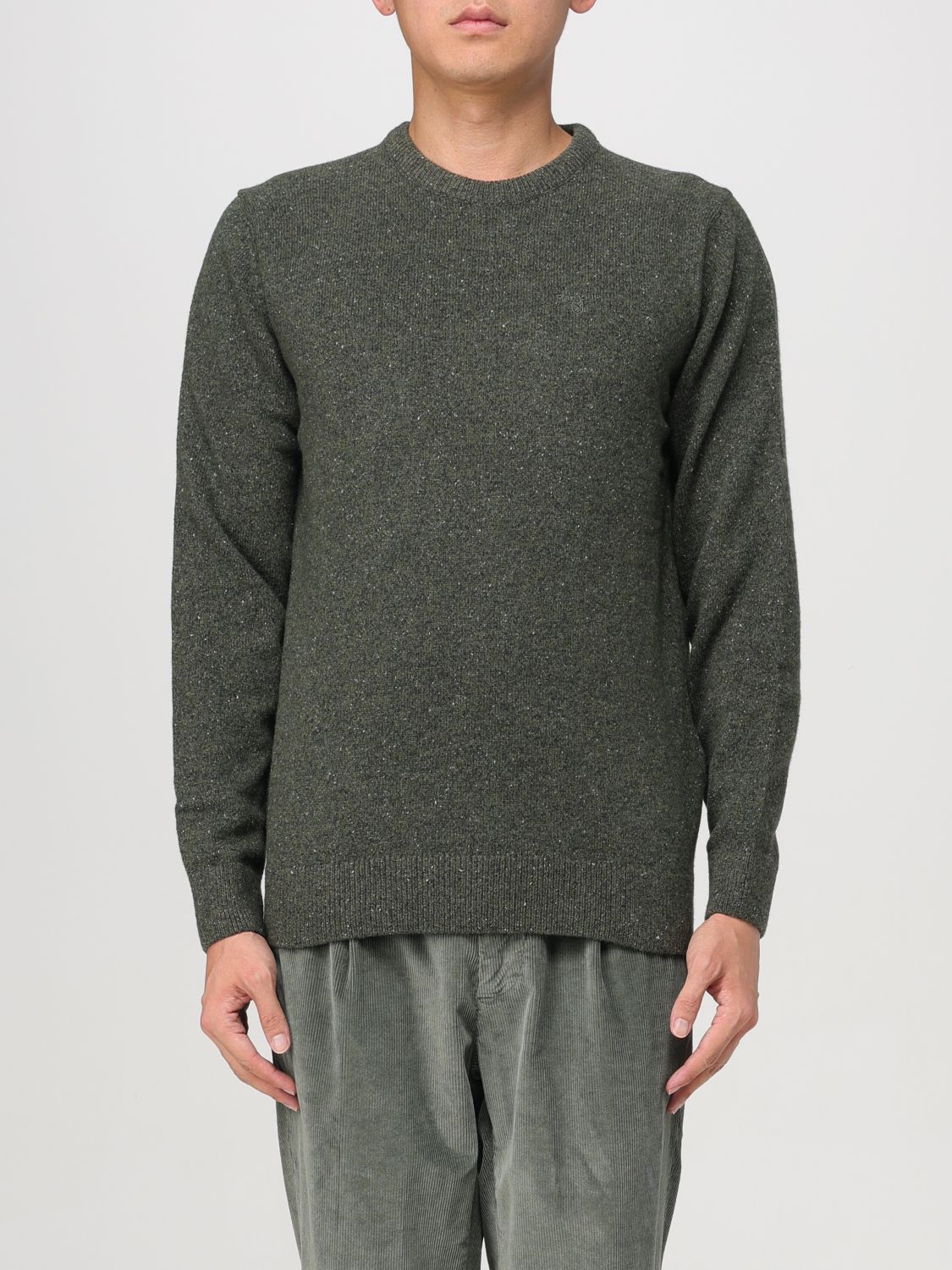 Barbour Essential Tisbury Sweater In Moosgrün