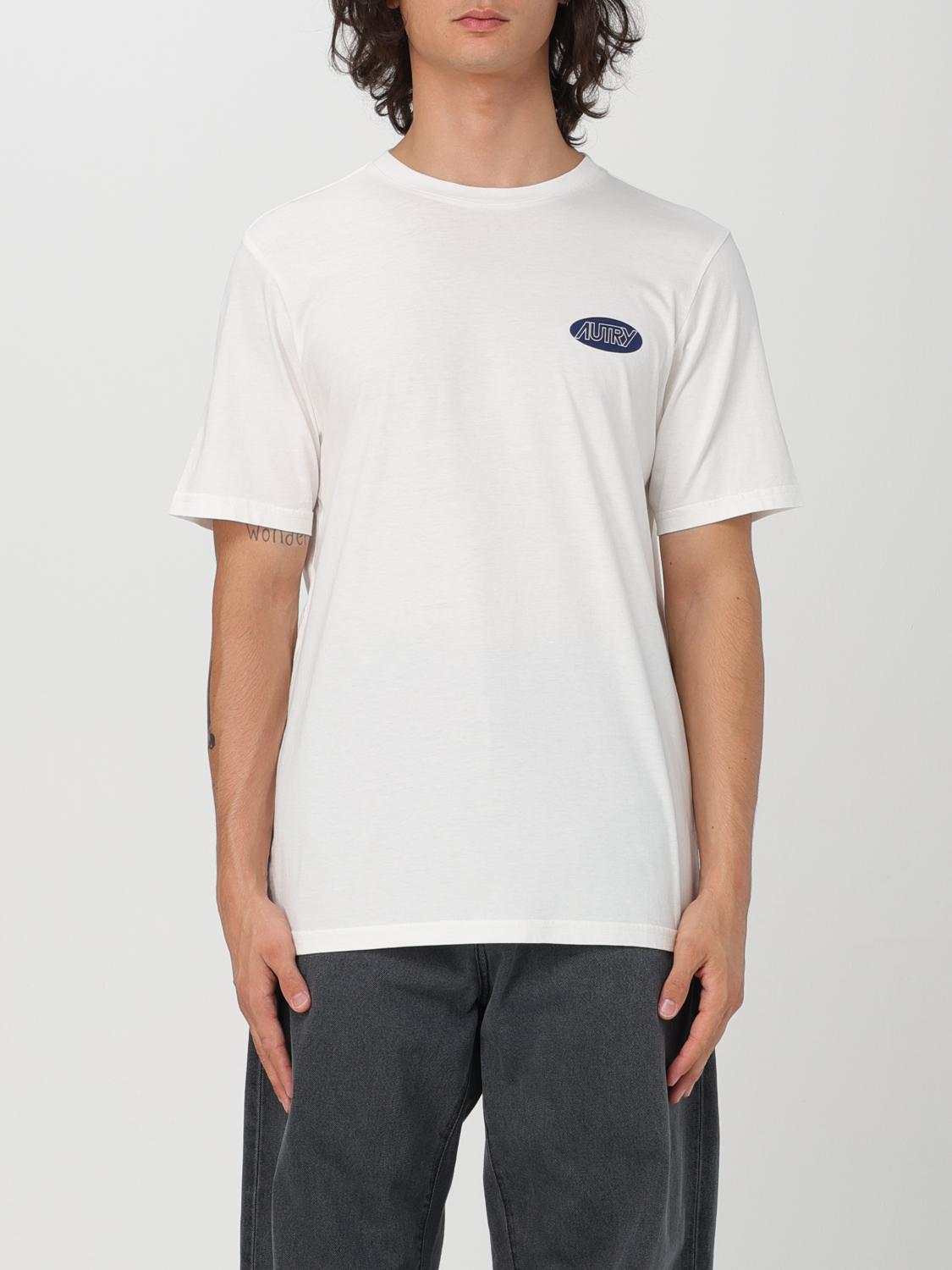 Shop Autry T-shirt  Men Color White In Weiss