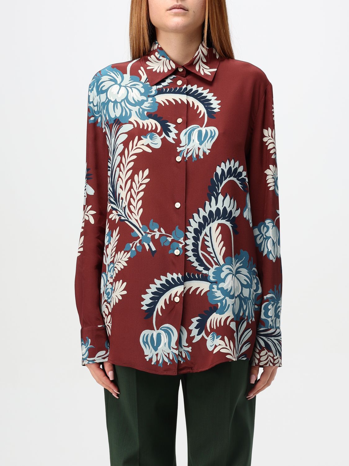 Shop Etro Shirt  Woman Color Dark