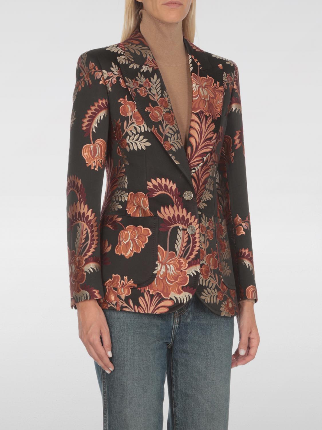 Shop Etro Jacket  Woman Color Multicolor In Bunt