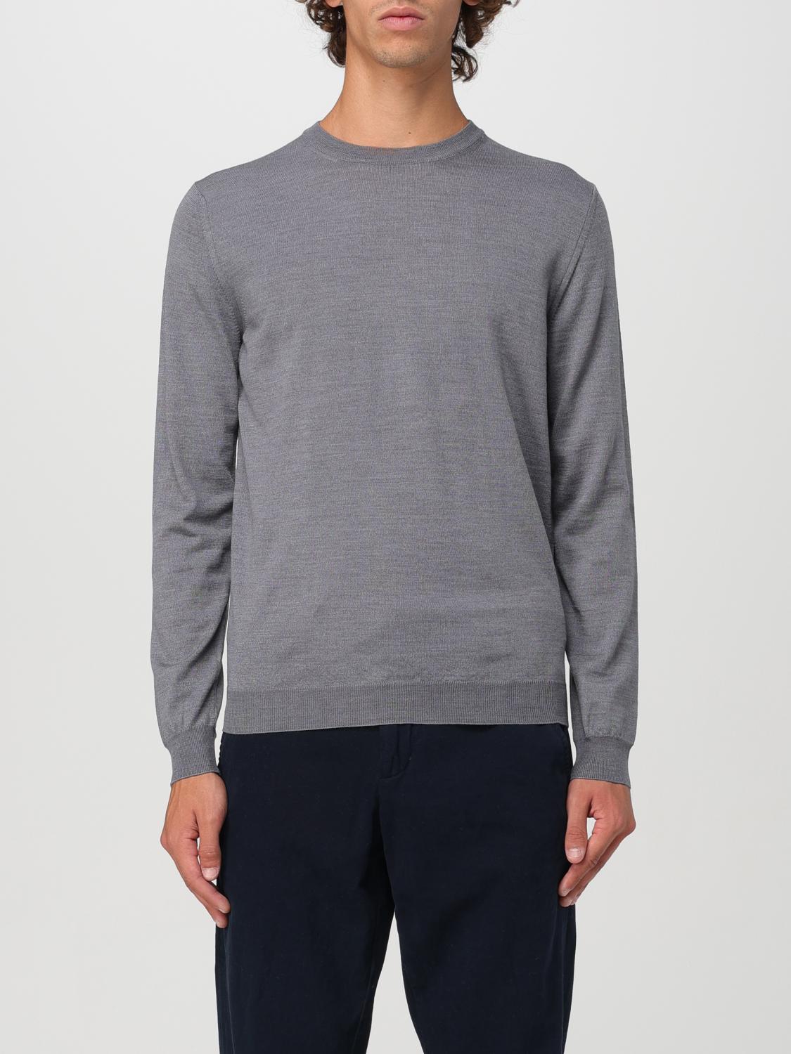 Shop Zanone Sweater  Men Color Grey In Grau