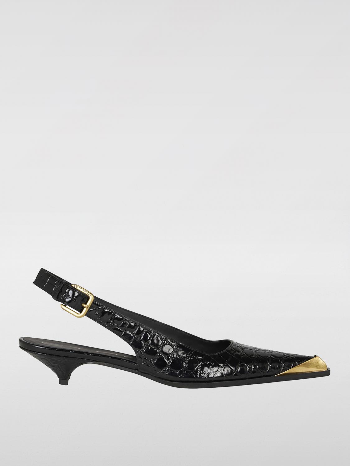 Shop Etro High Heel Shoes  Woman Color Black In Schwarz