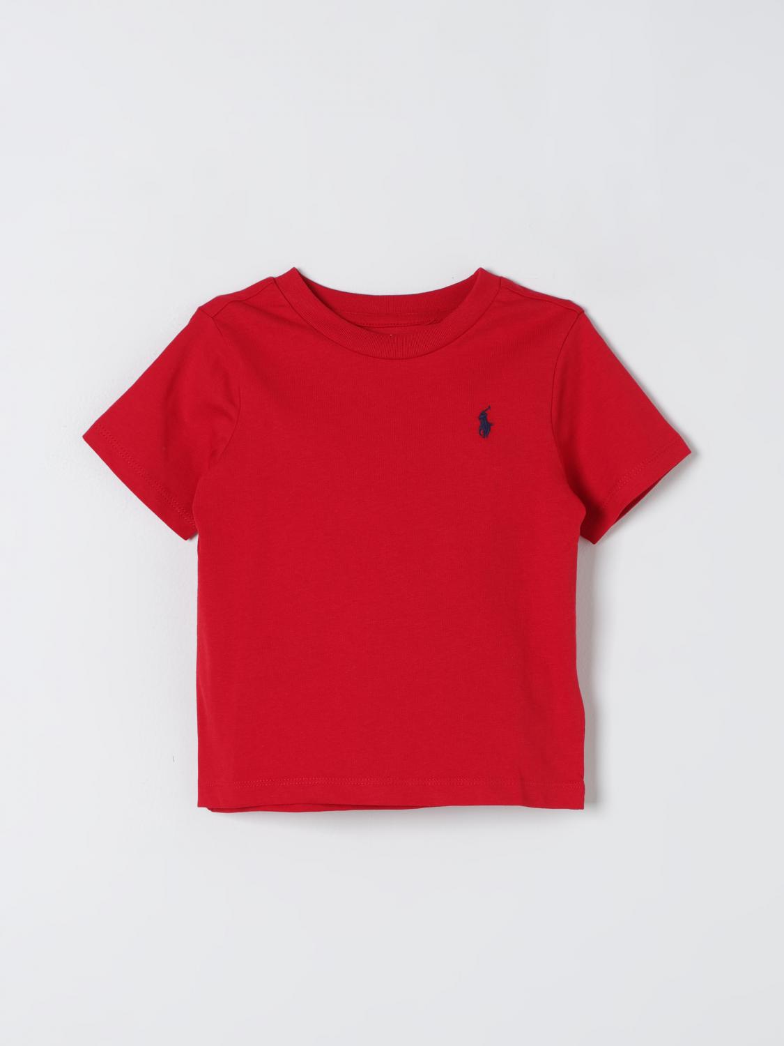 Shop Polo Ralph Lauren T-shirt  Kids Color Red In Rot