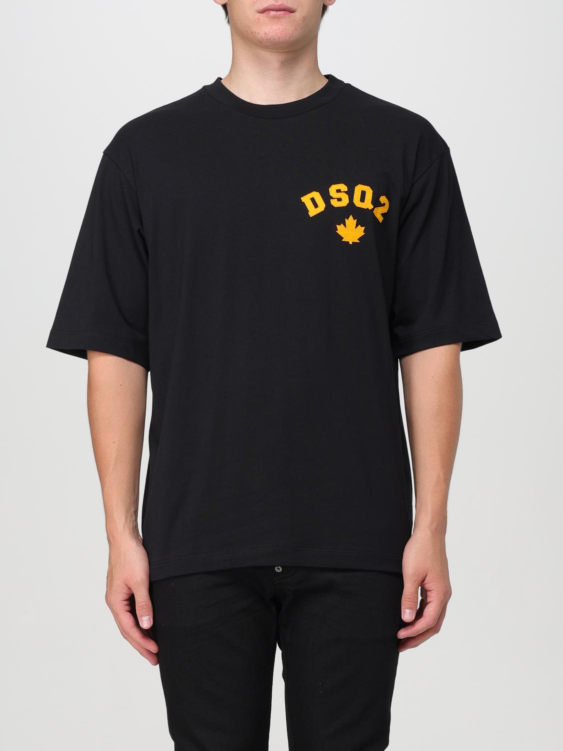 Shop Dsquared2 T-shirt  Men Color Black In Schwarz