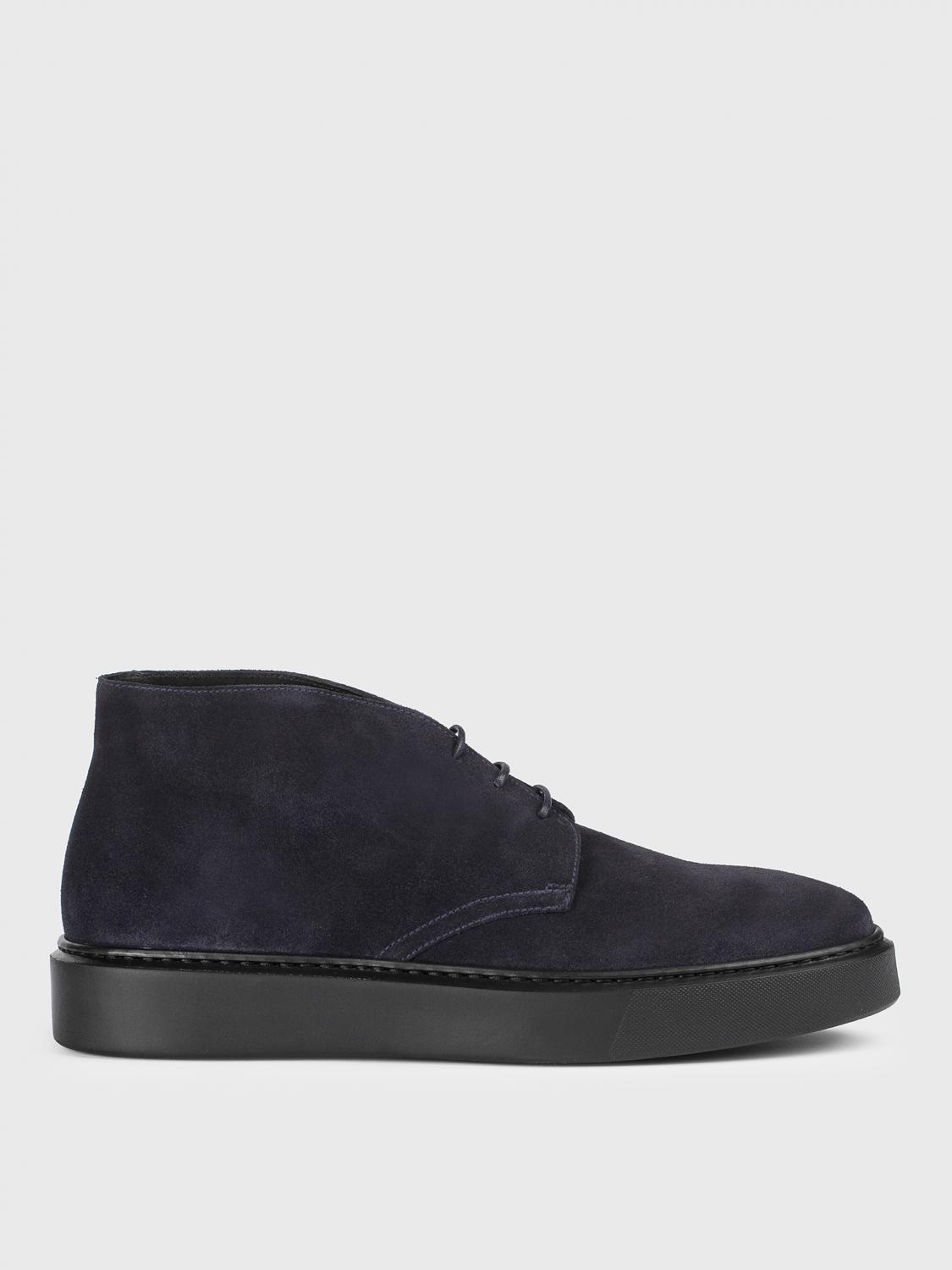 Doucal's Lace-up Suede Chukka Boots In Blau