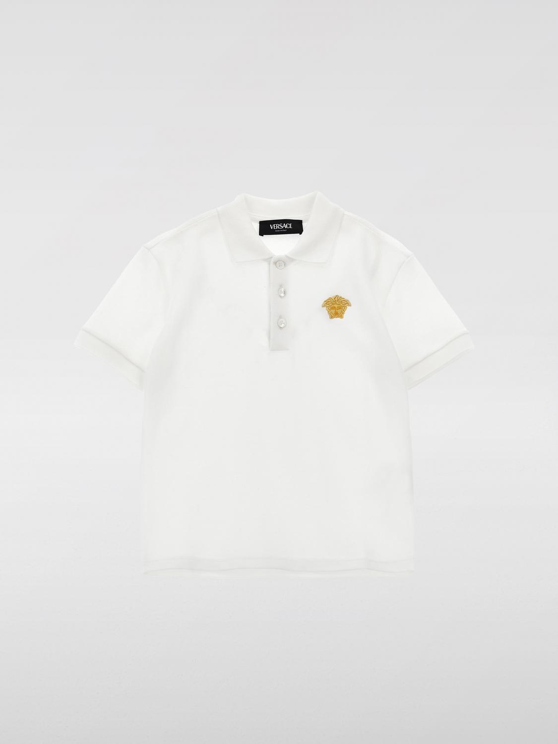 VERSACE POLO SHIRT VERSACE KIDS COLOR WHITE F89115001