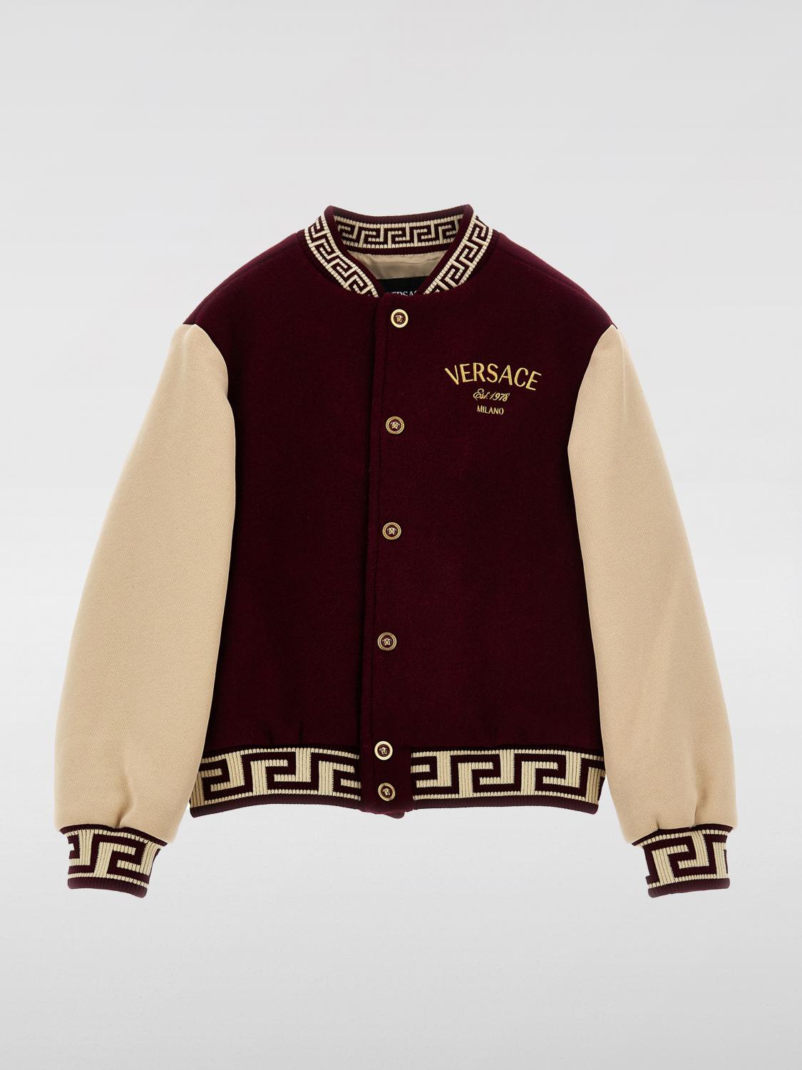 VERSACE JACKET VERSACE KIDS COLOR BURGUNDY F89166050