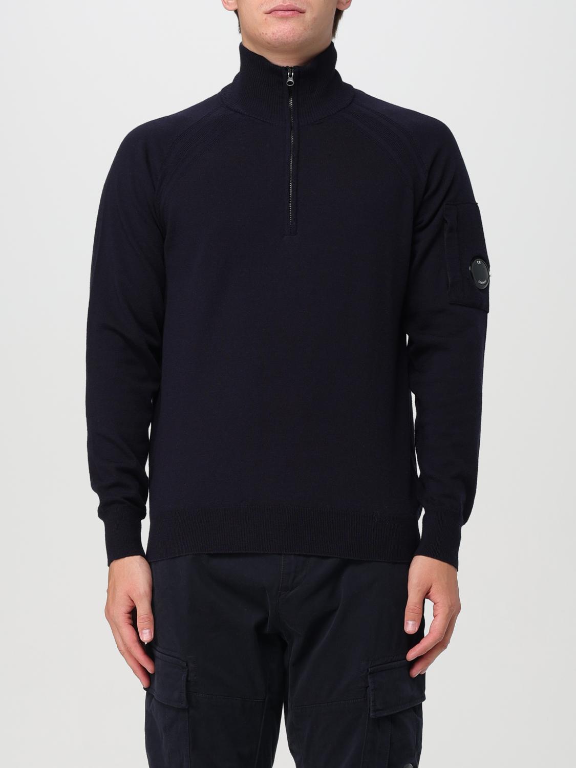 Shop C.p. Company Sweater  Men Color Blue In Blau