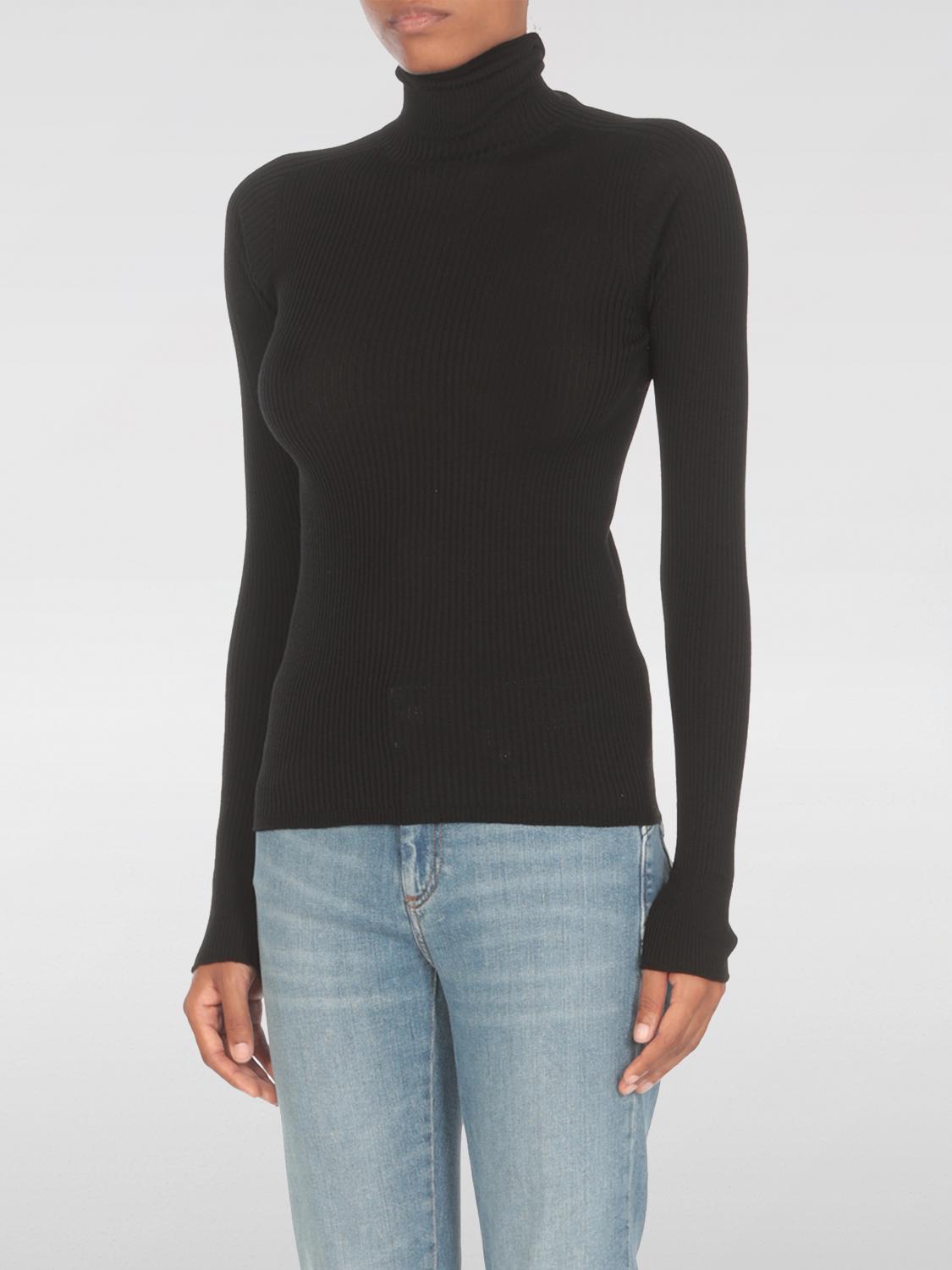 Shop Sportmax Sweater  Woman Color Black In Schwarz