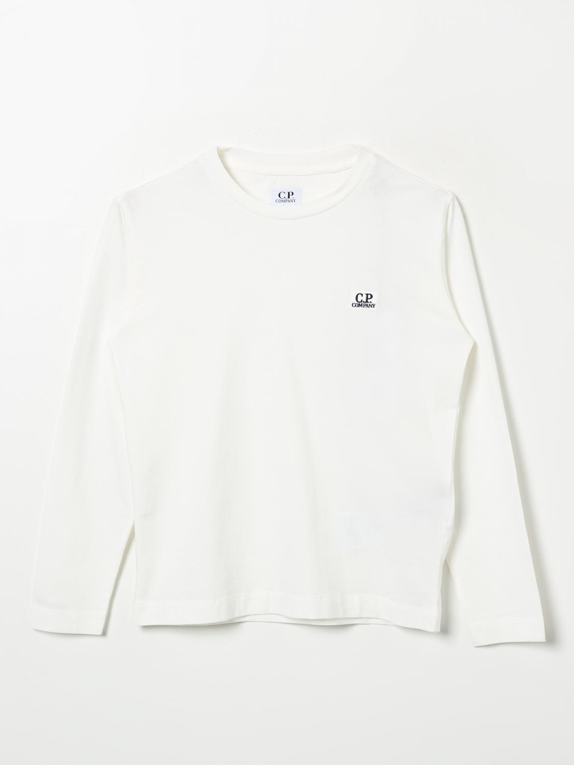 t-shirt c. p. company kids color white