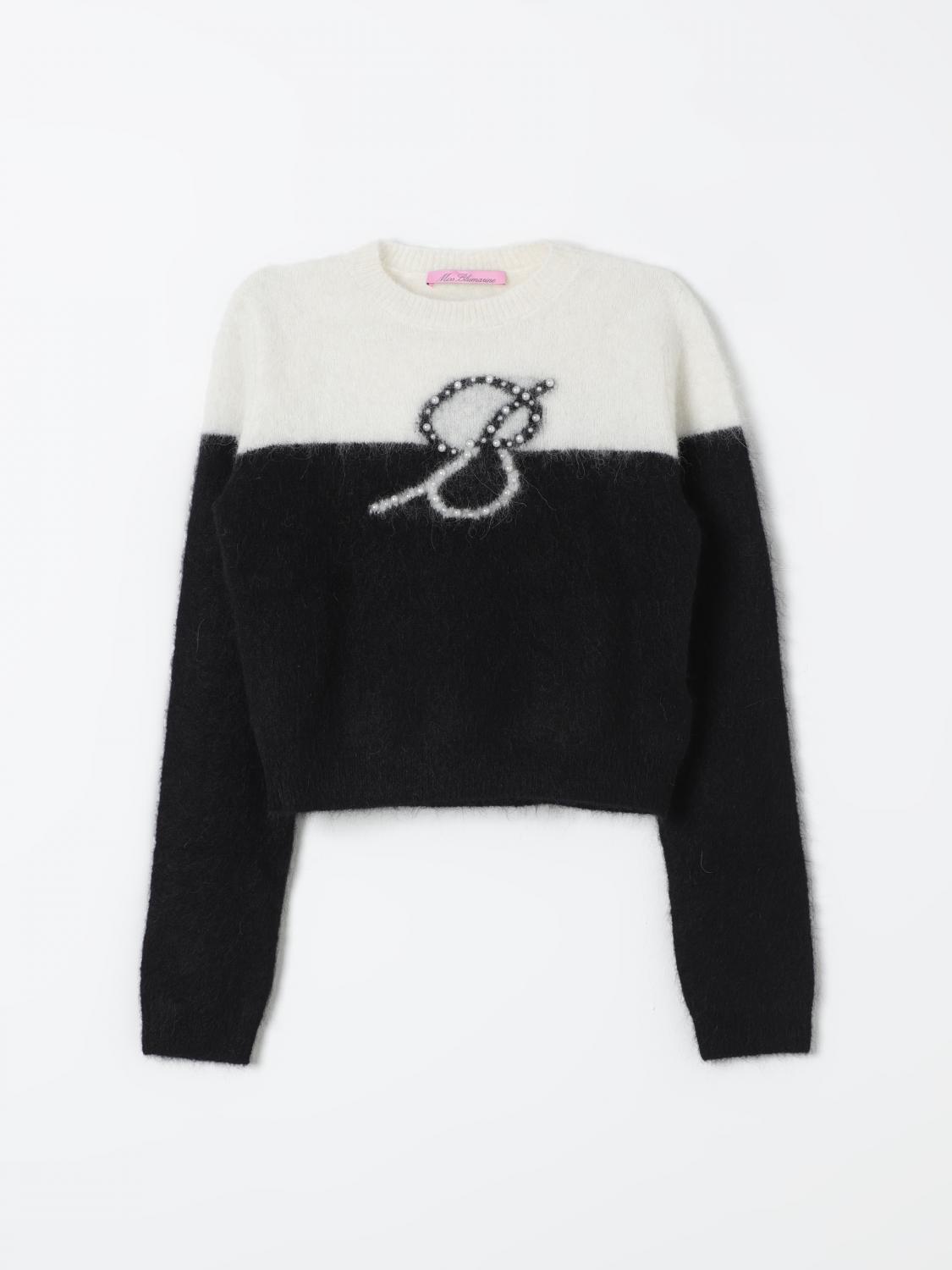 Shop Miss Blumarine Sweater  Kids Color Black In Schwarz