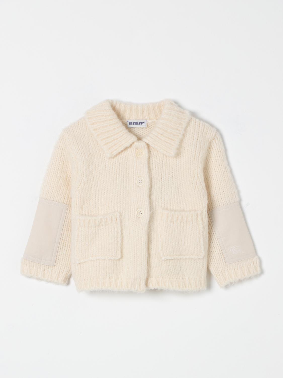 Shop Burberry Jacket  Kids Color White In Weiss