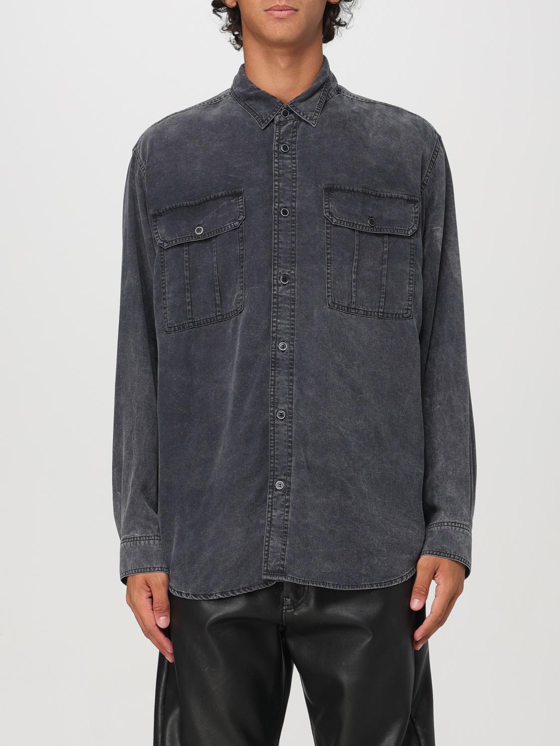 Shop Isabel Marant Shirt  Men Color Black In Schwarz