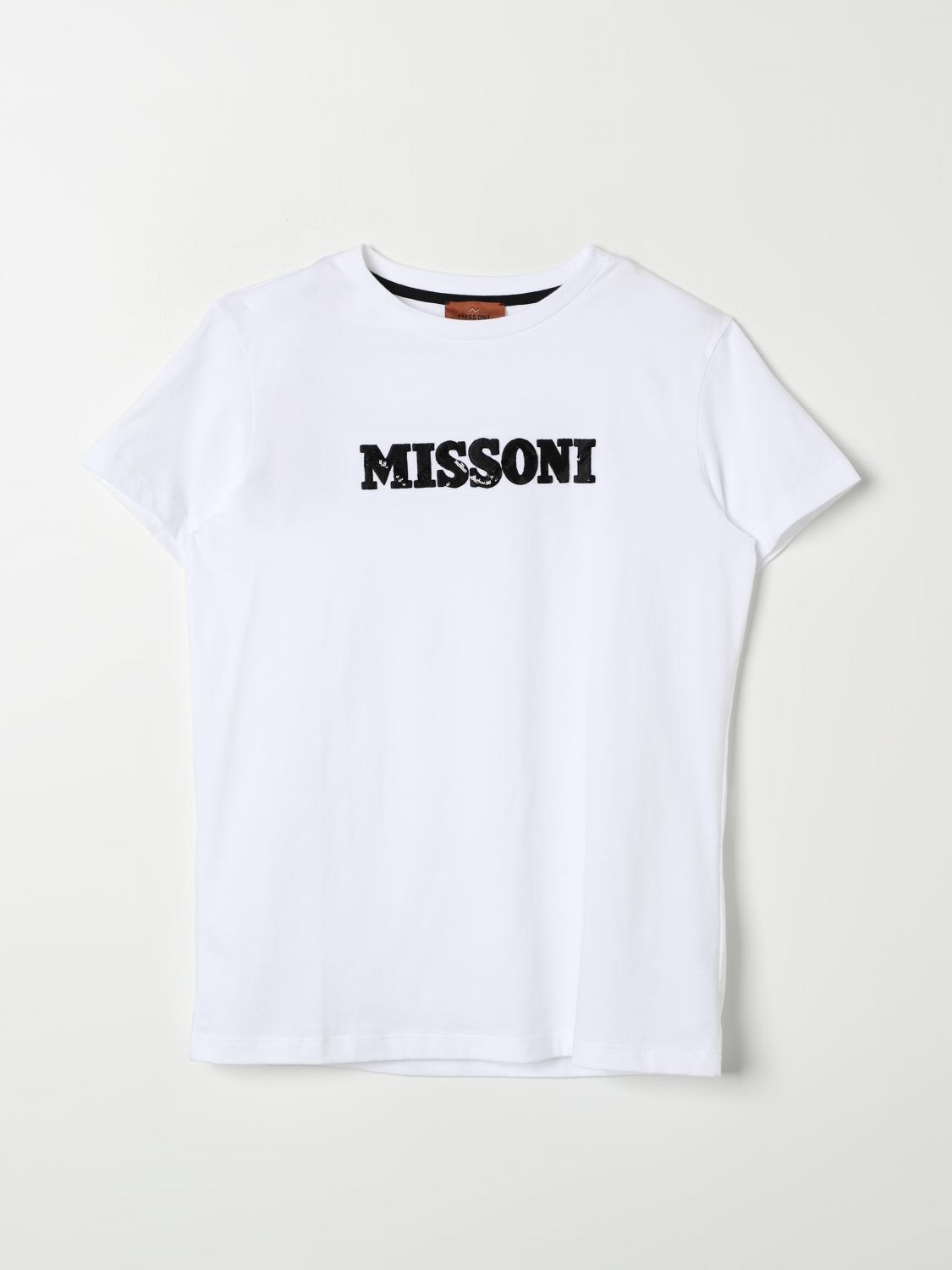 Shop Missoni T-shirt  Kids Color White