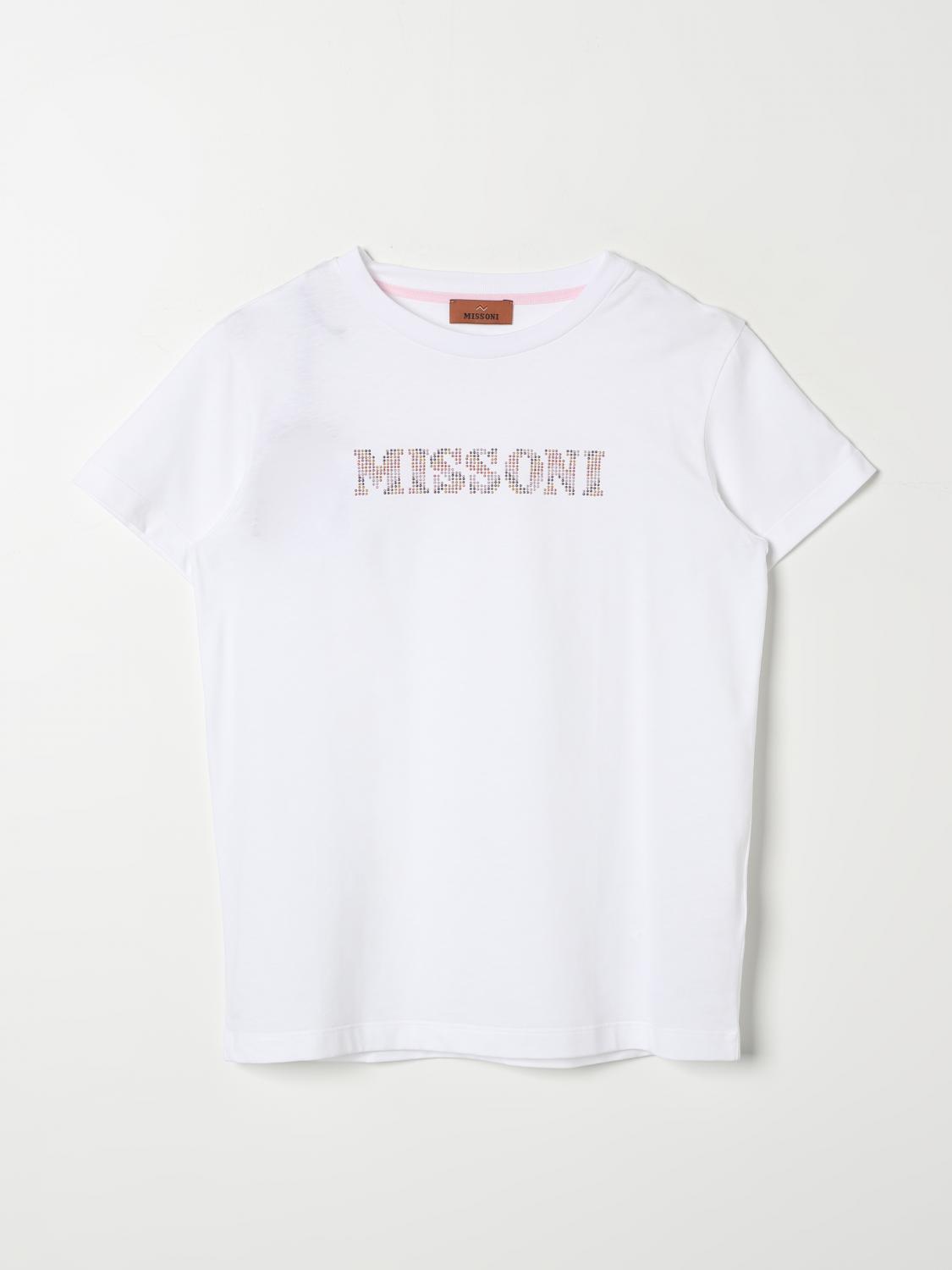 Shop Missoni T-shirt  Kids Color White