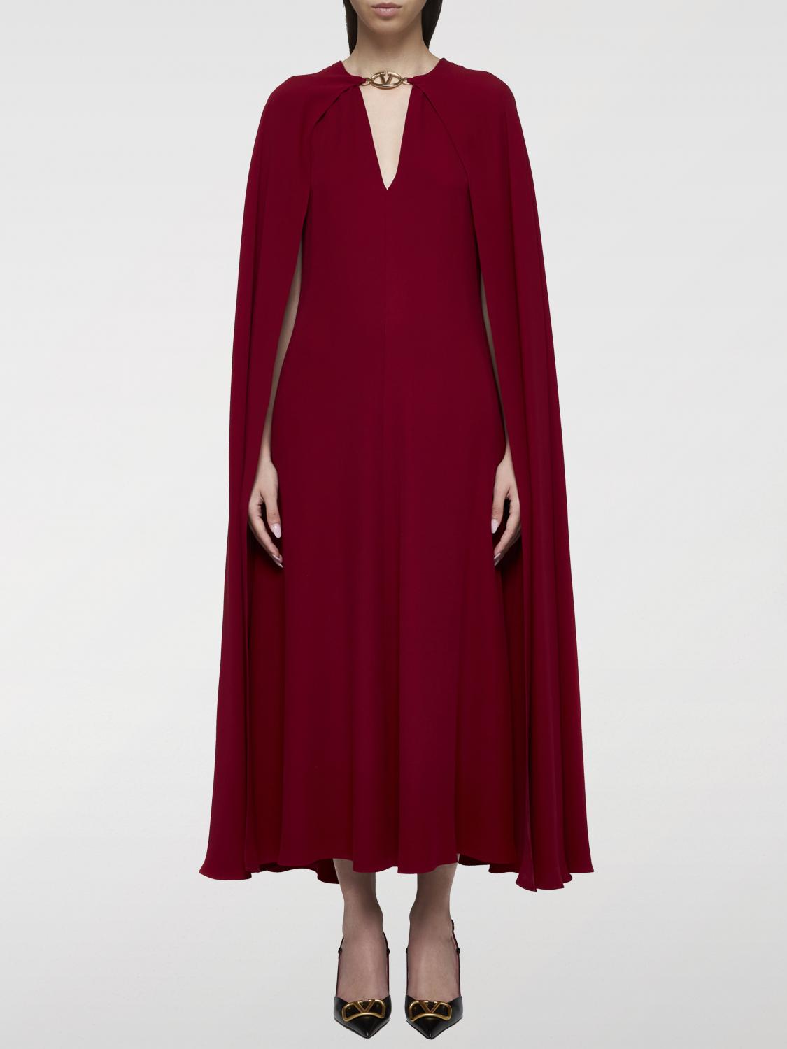 Shop Valentino Dress  Woman Color Red In Rot