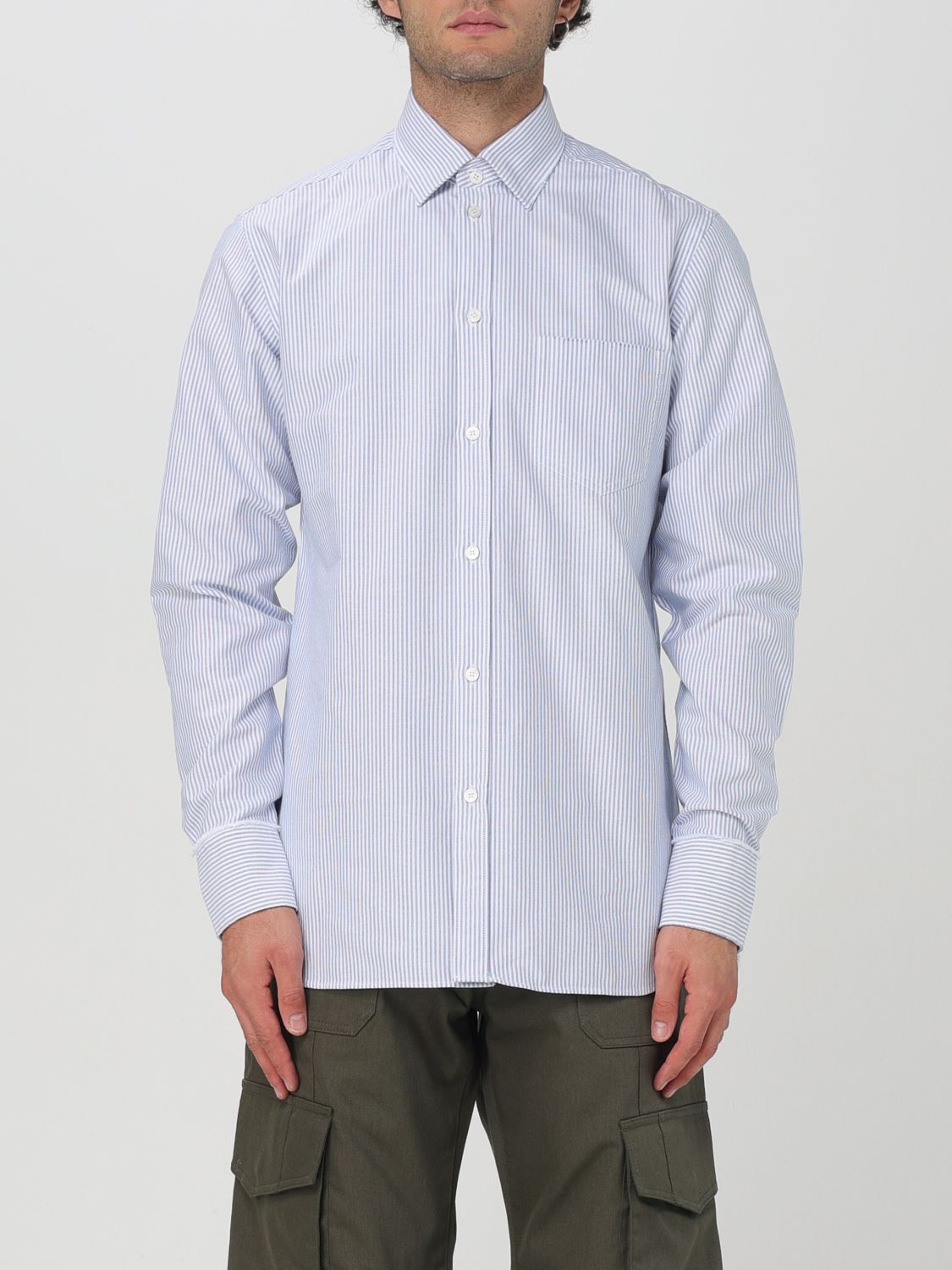 Shop Golden Goose Shirt  Men Color White In Weiss