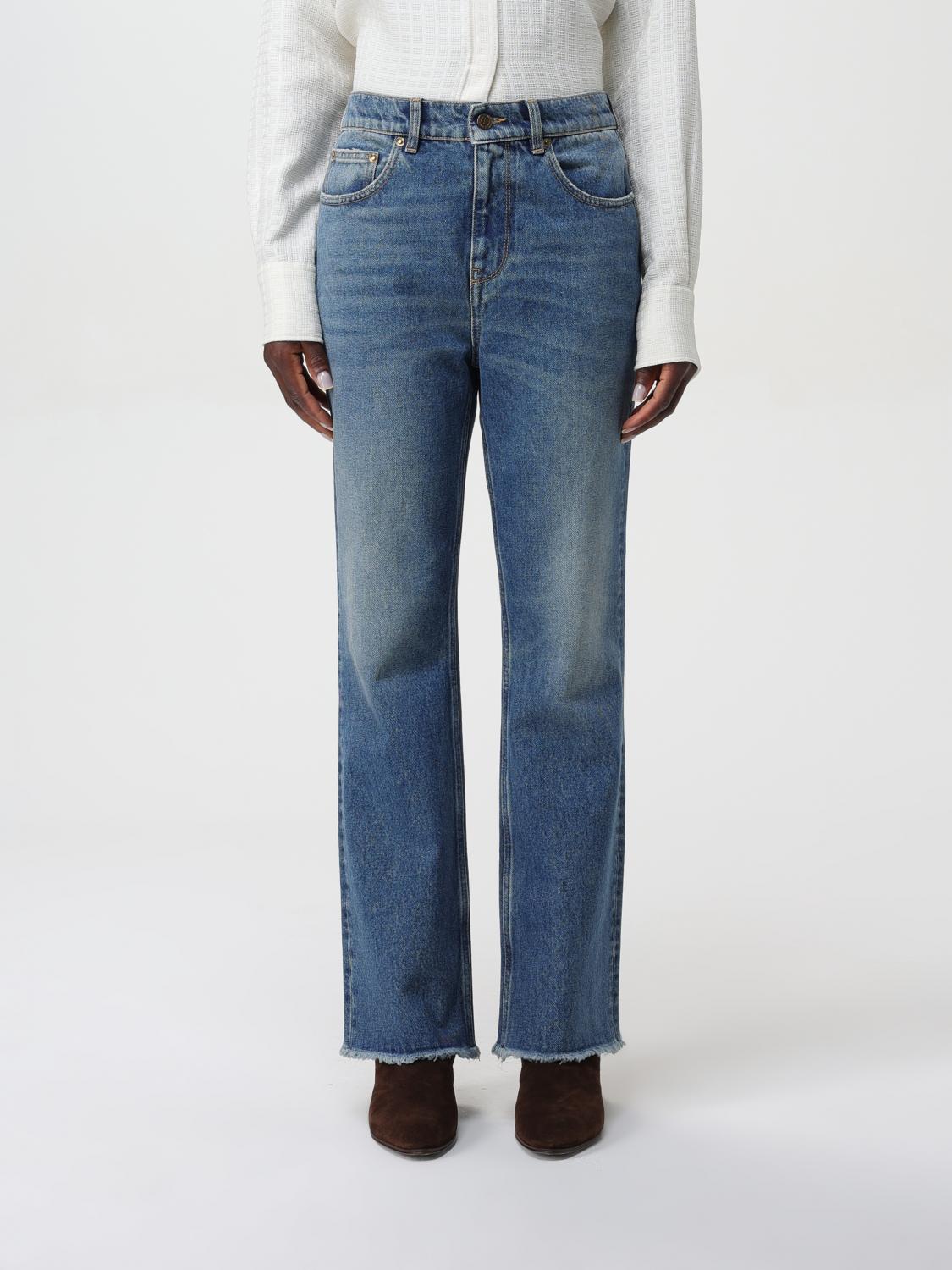 Shop Golden Goose Jeans  Woman Color Blue In Blau