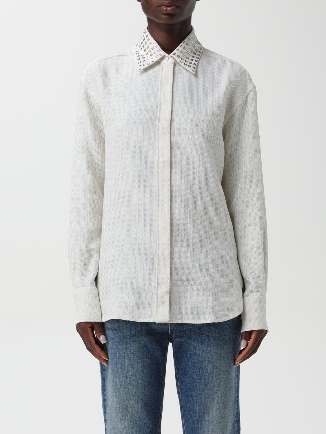 Shop Golden Goose Shirt  Woman Color White In Weiss