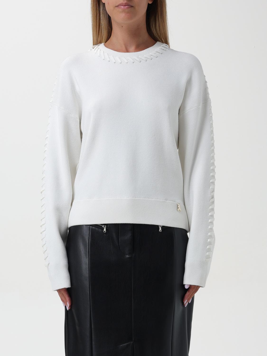 Shop Patrizia Pepe Sweater  Woman Color White In Weiss