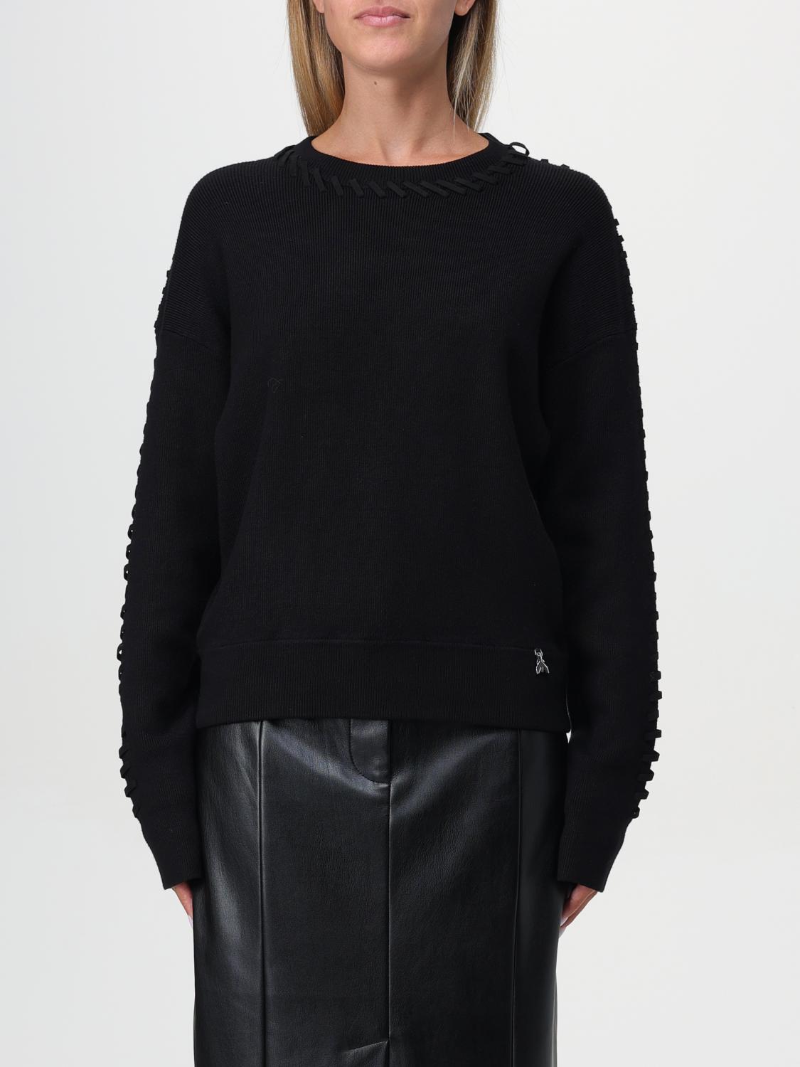 Shop Patrizia Pepe Sweater  Woman Color Black In Schwarz