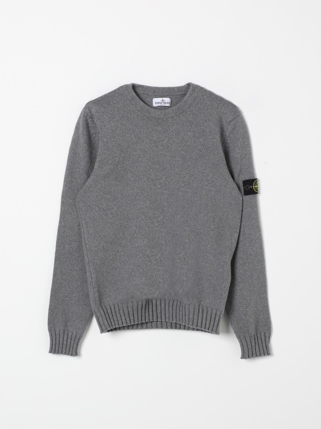 Stone Island Junior 7916502z1 V0m67melange Dark Grey In Grau