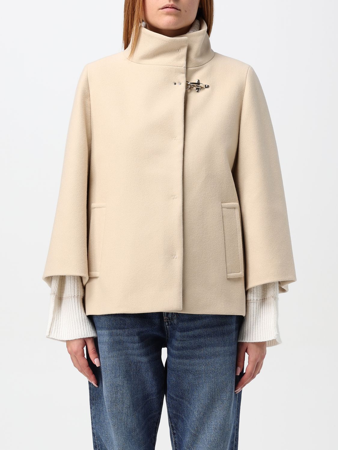 Shop Fay Coat  Woman Color Cream