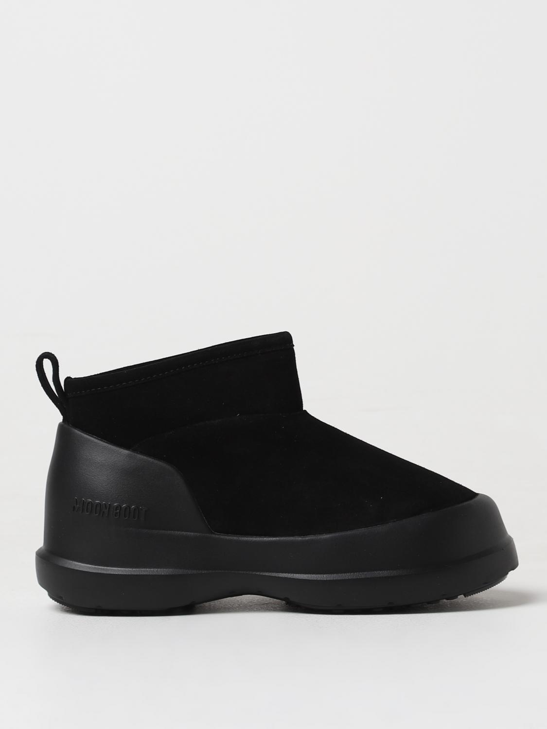 Moon Boot Luna Low-suede Boots In Schwarz