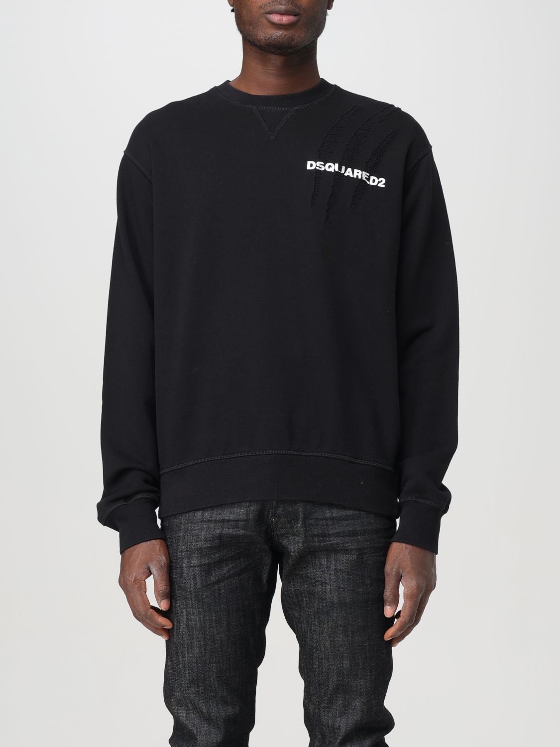 Shop Dsquared2 Sweatshirt  Men Color Black In Schwarz