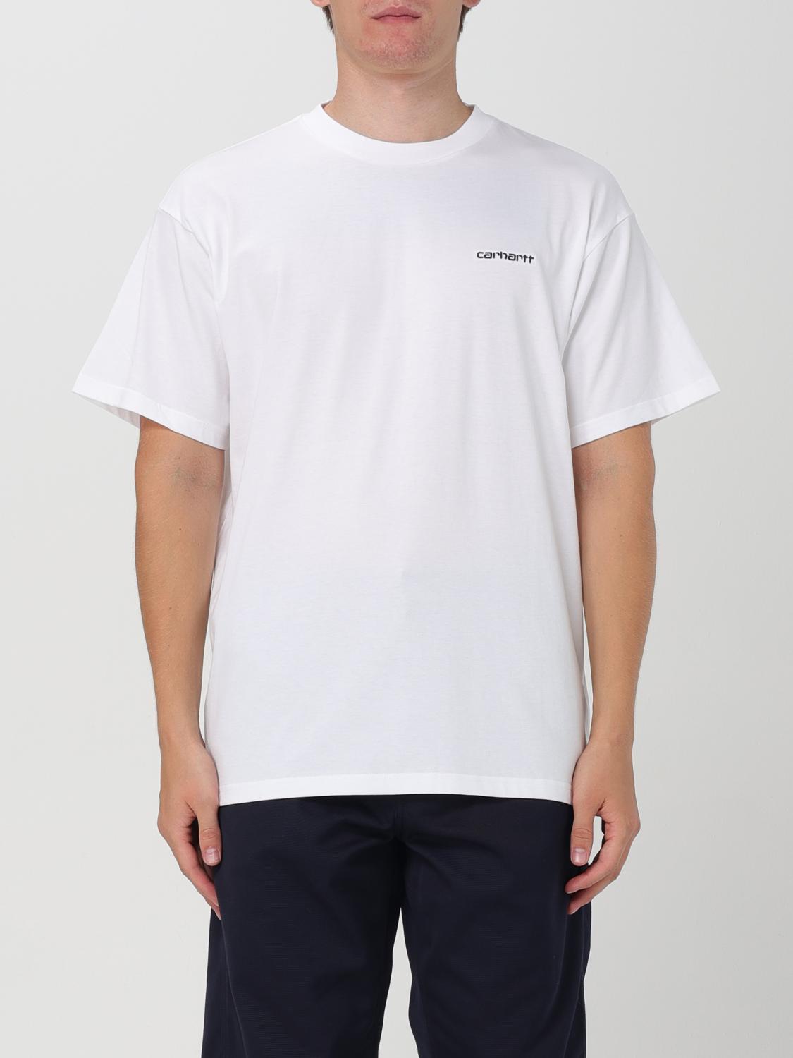 Shop Carhartt T-shirt  Wip Men Color White In Weiss