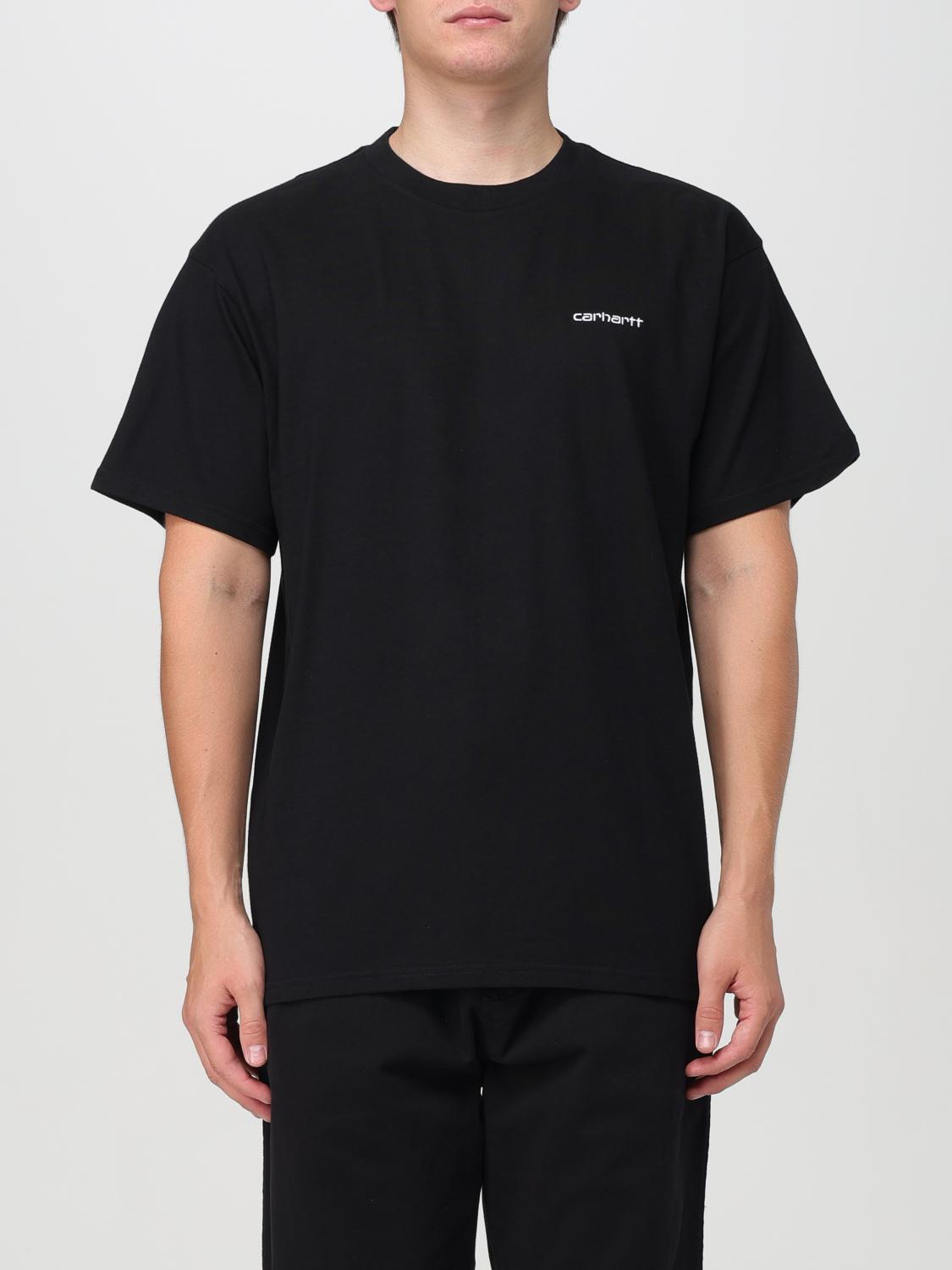 Shop Carhartt T-shirt  Wip Men Color Black In Schwarz