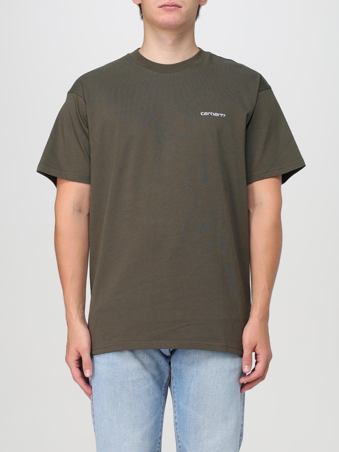 Shop Carhartt T-shirt  Wip Men Color Green In Grün