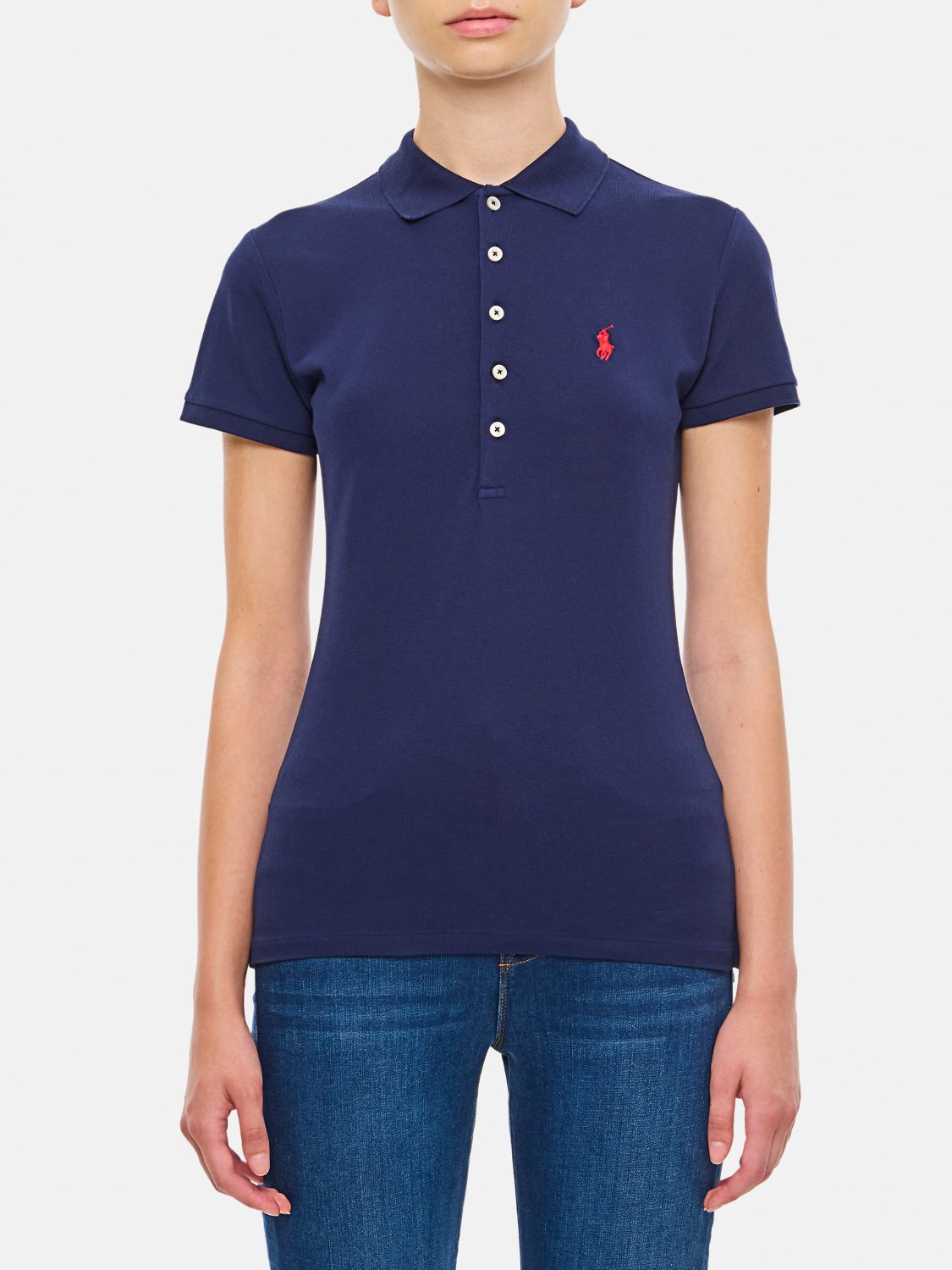 Polo Ralph Lauren Polo Shirt  Woman Color Blue In Blue