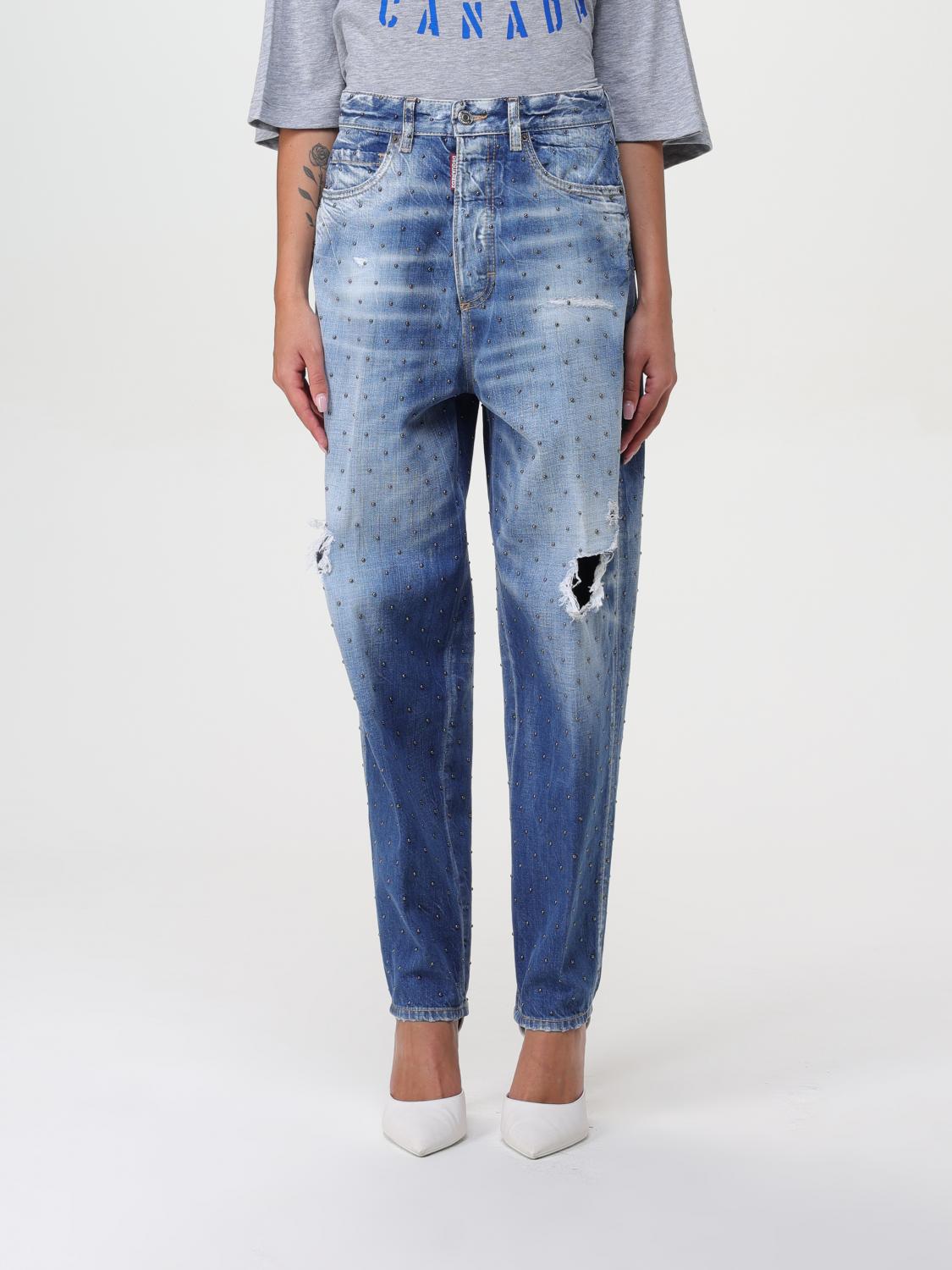 Shop Dsquared2 Jeans  Woman Color Blue In Blau