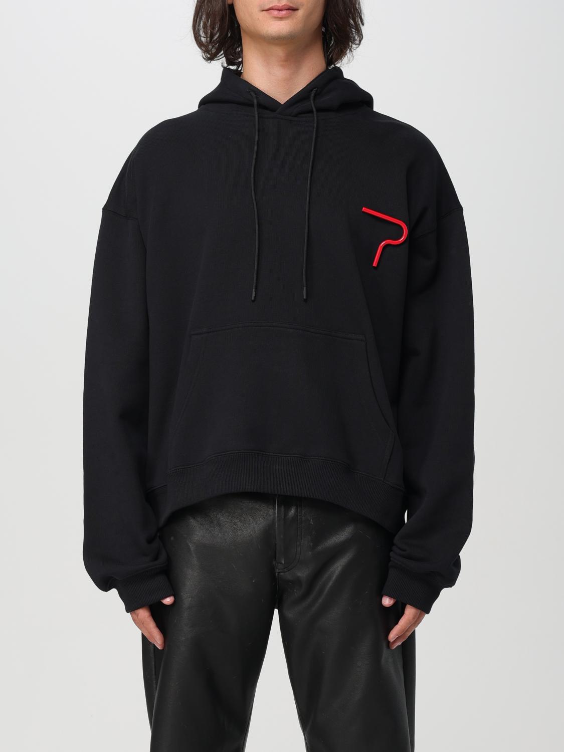 Shop Msgm Sweatshirt  Men Color Black In Schwarz