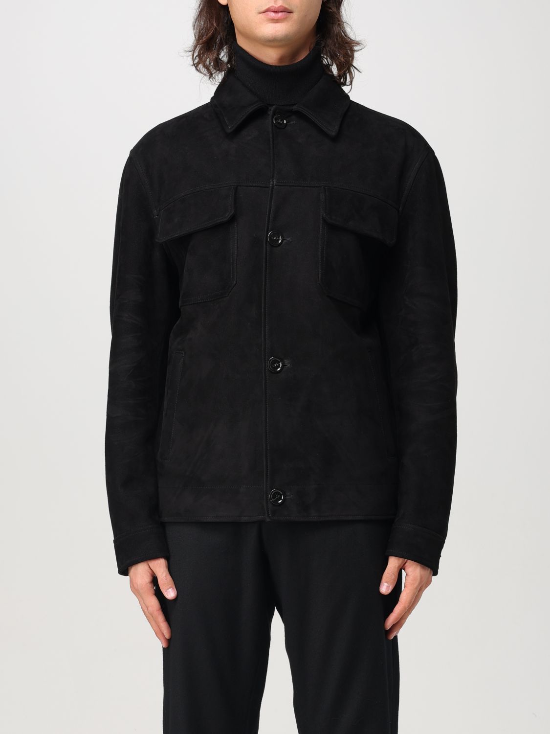 Shop Lardini Jacket  Men Color Black In Schwarz