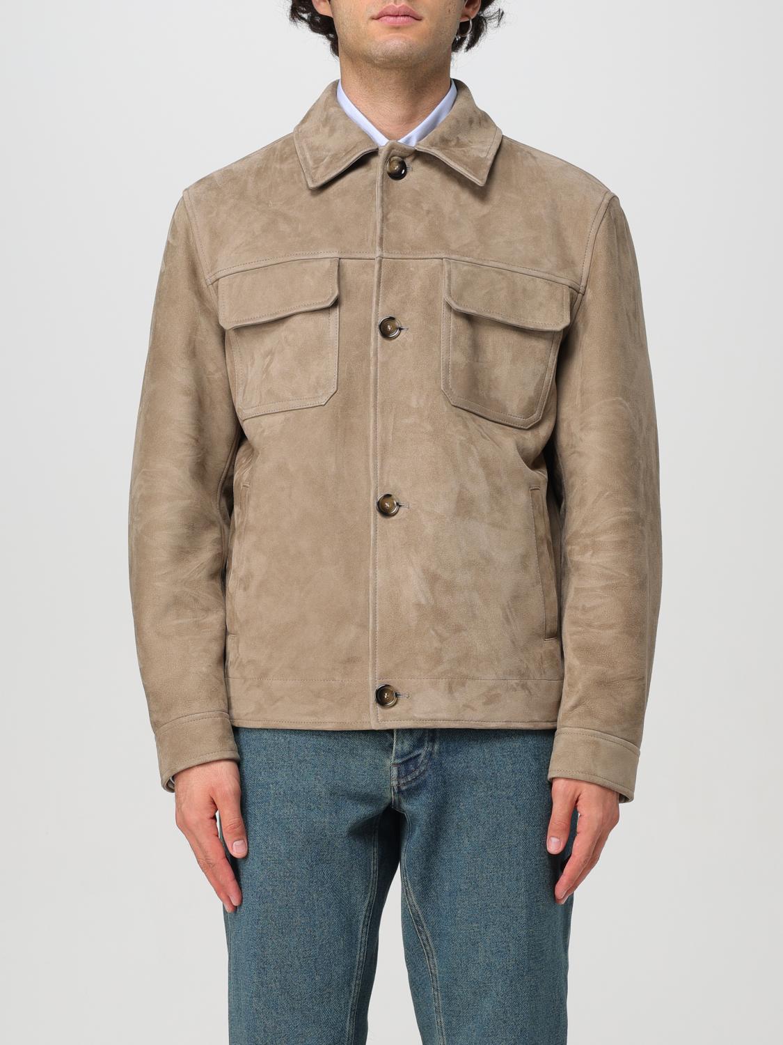 Shop Lardini Jacket  Men Color Beige