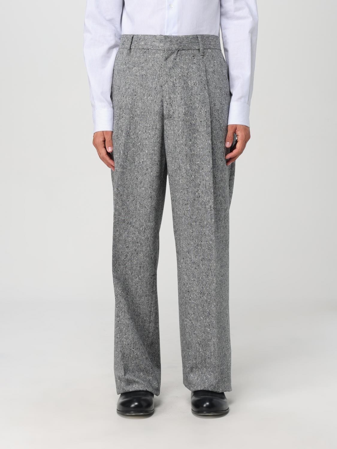 Shop Lardini Pants  Men Color Grey In Grau