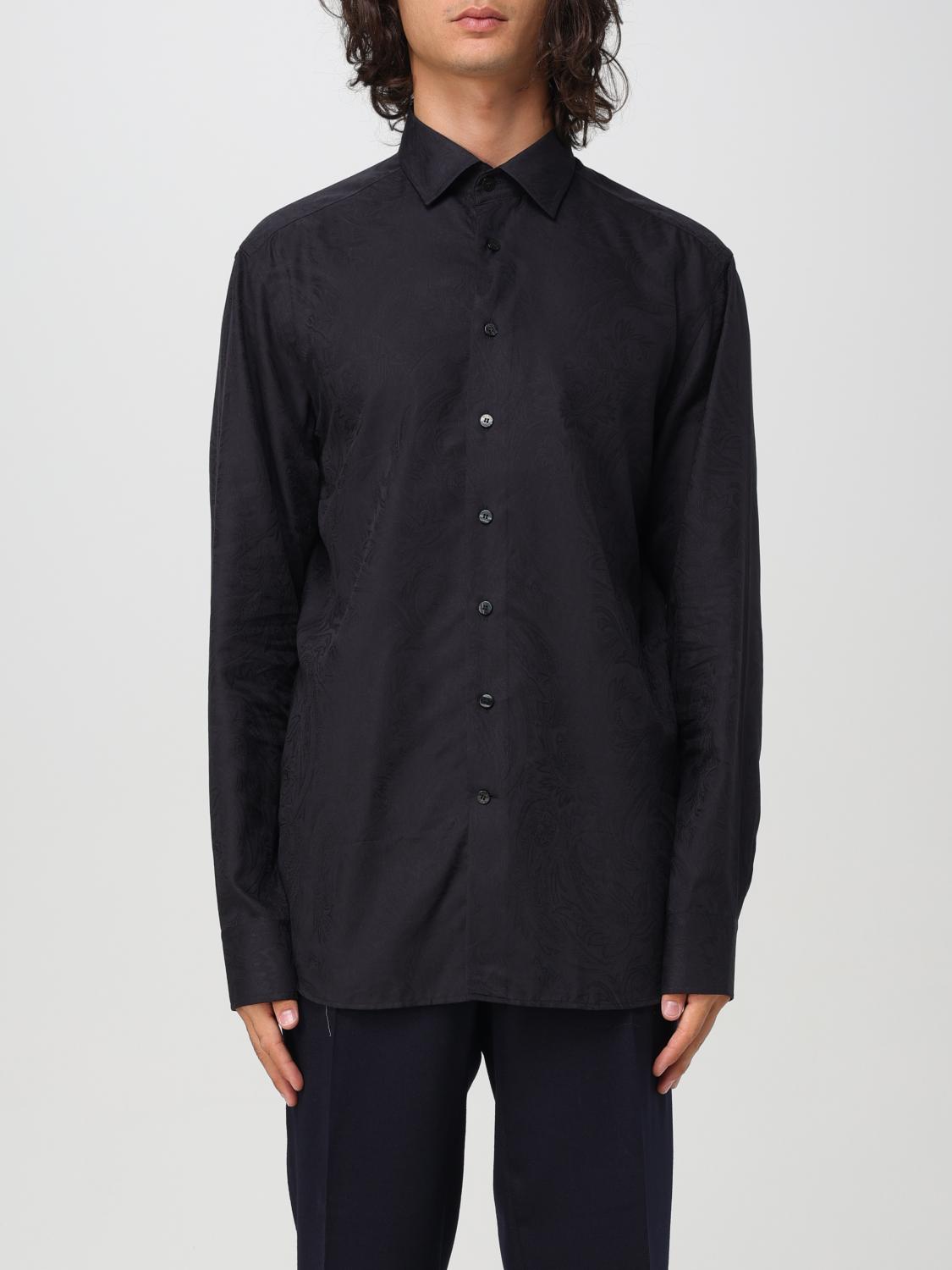 Shop Etro Shirt  Men Color Black In Schwarz