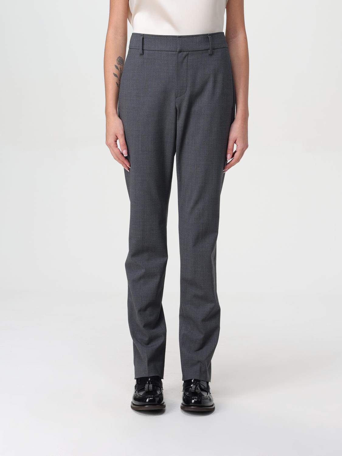 Brunello Cucinelli Pants Woman Color Grey In Grau