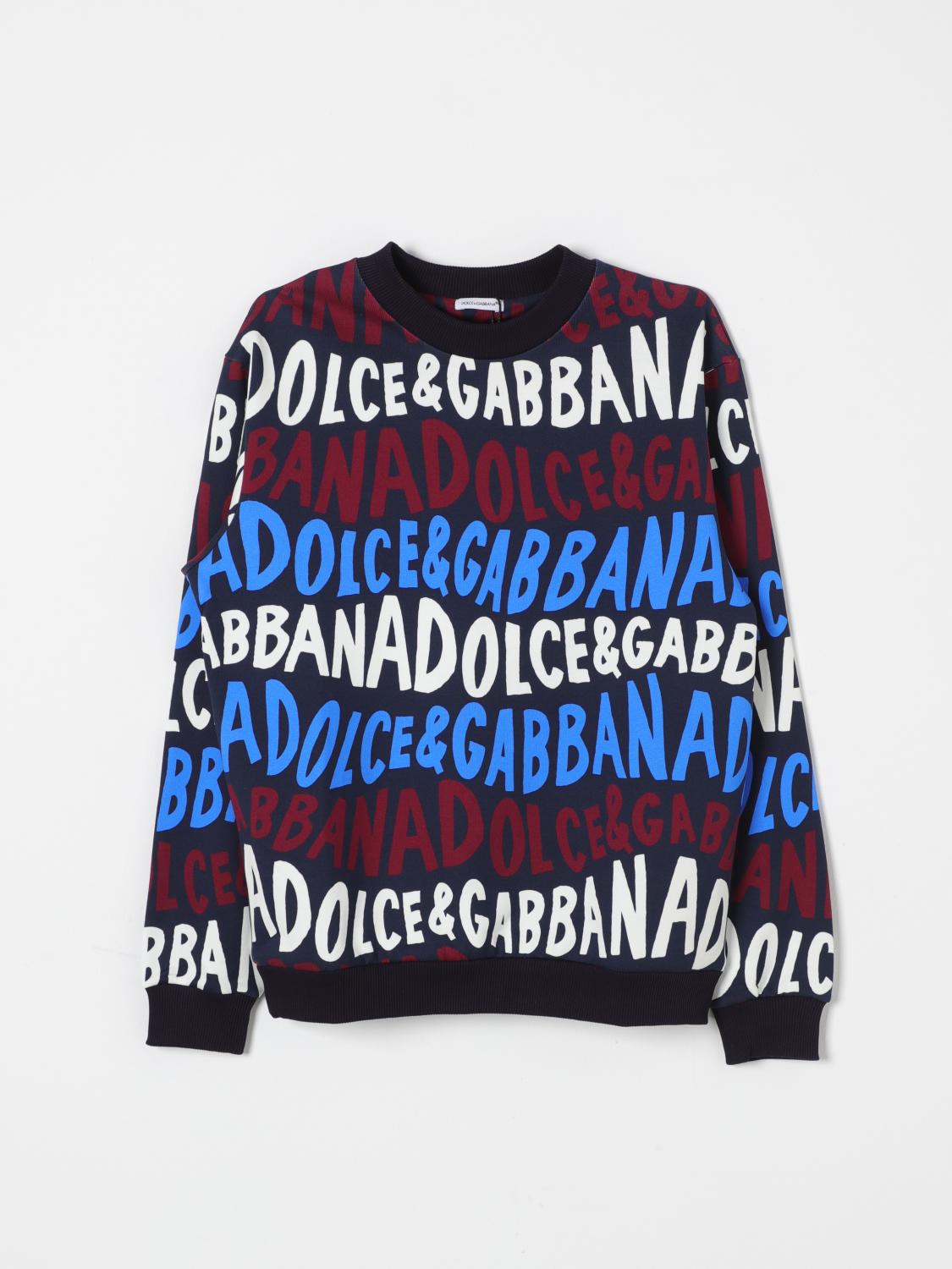 Shop Dolce & Gabbana Sweater  Kids Color Blue In Blau