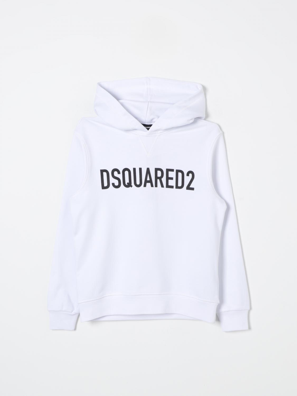 Shop Dsquared2 Sweater  Kids Color White In Weiss